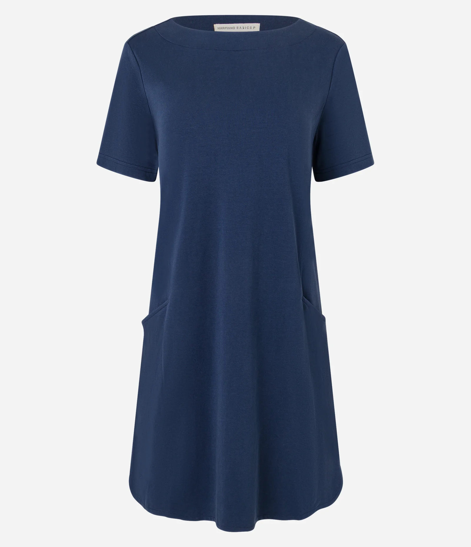 Vestido T-shirt Curto em Viscose com Bolsos Laterais - Imagem 5
